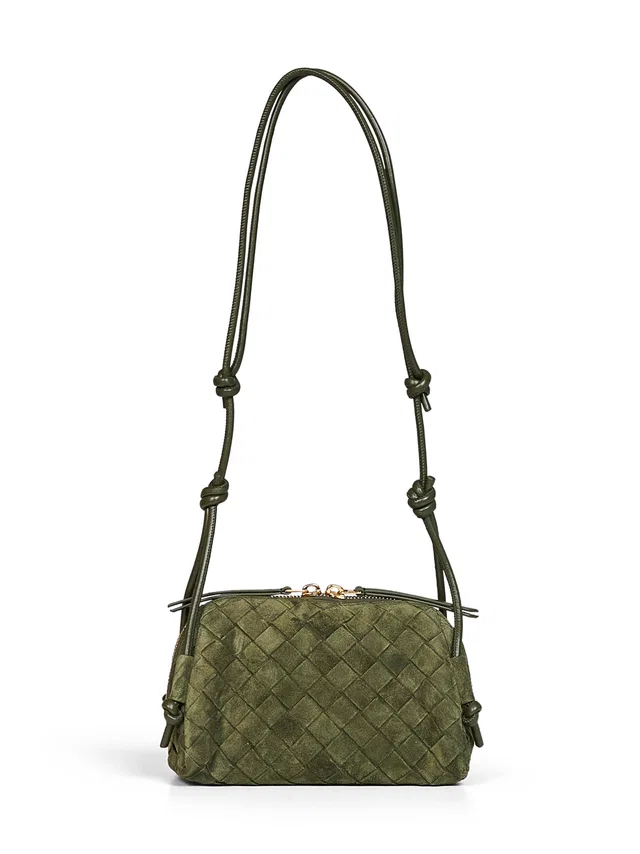 Bottega Veneta Concert Shoulder Bag — Green Calfskin in Green Calfskin from HEWI