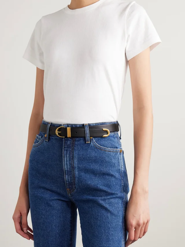 KHAITE Bambi leather belt in Black, photo 2 of 2 from NET-A-PORTER (Canada)