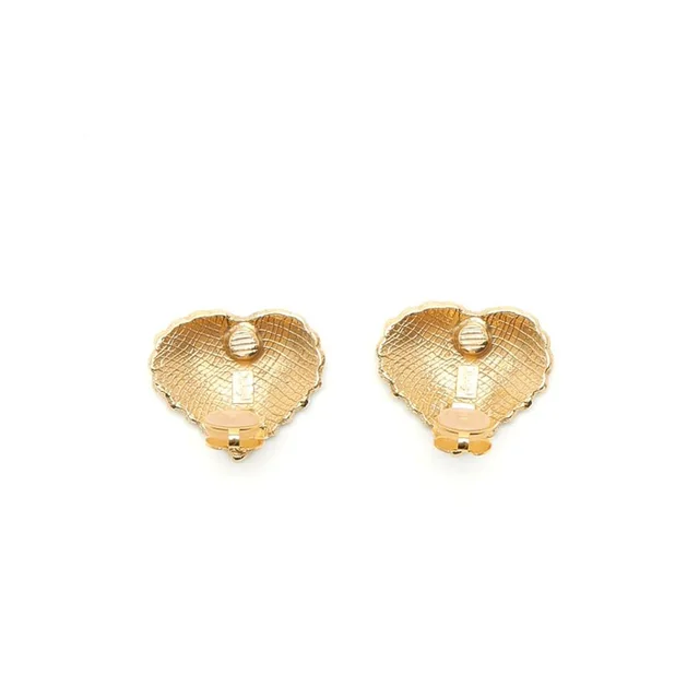 Saint Laurent Yves Heart Clip-on Earrings from A Retro Tale, photo 2 of 2