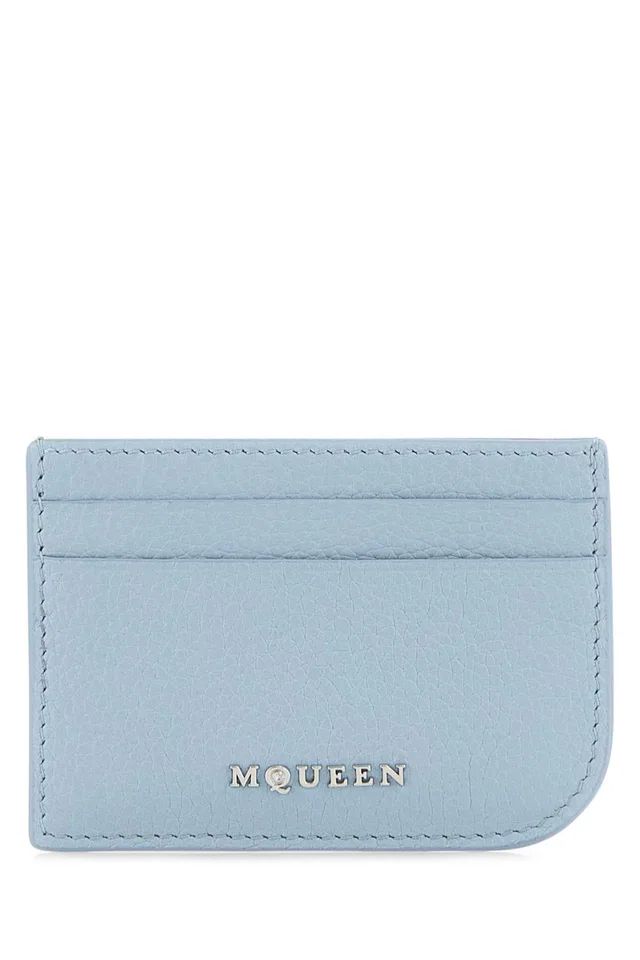Alexander McQueen Card Case — Blue Cases in Blue Leather from HEWI