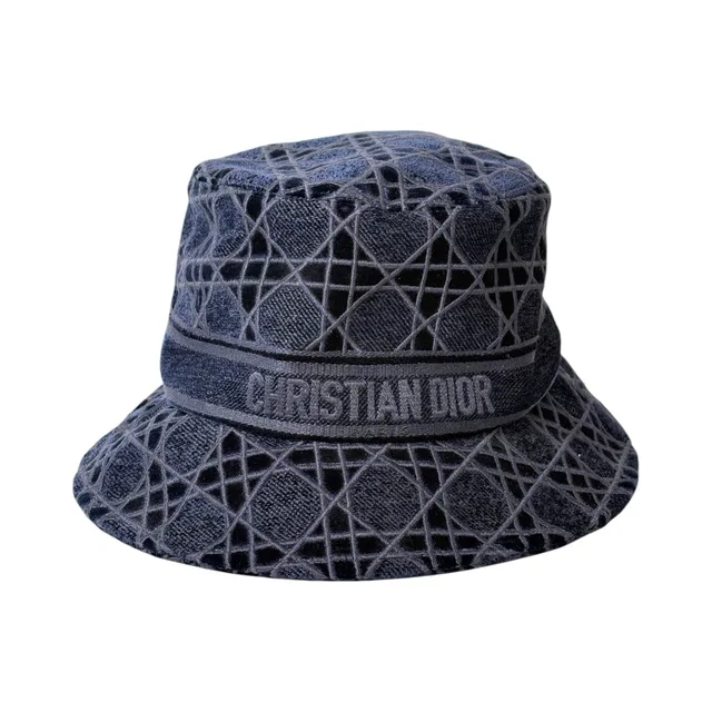 Dior Navy Teddy D Bucket - size 58 in Navy from Luxury Promise