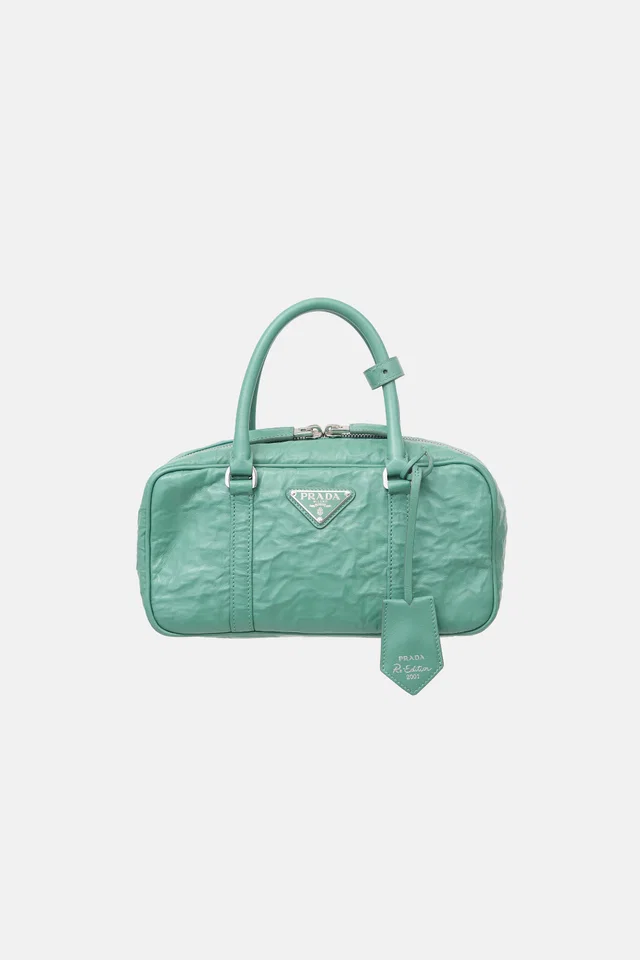 Prada Antique Nappa Leather Top Handle Bag in Nappa leather from VSP Consignment