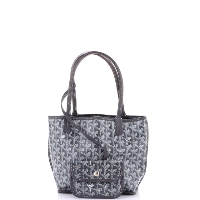 Goyard Anjou Reversible Tote Coated Canvas Mini in gray Coated canvas from Rebag, photo 2 of 8