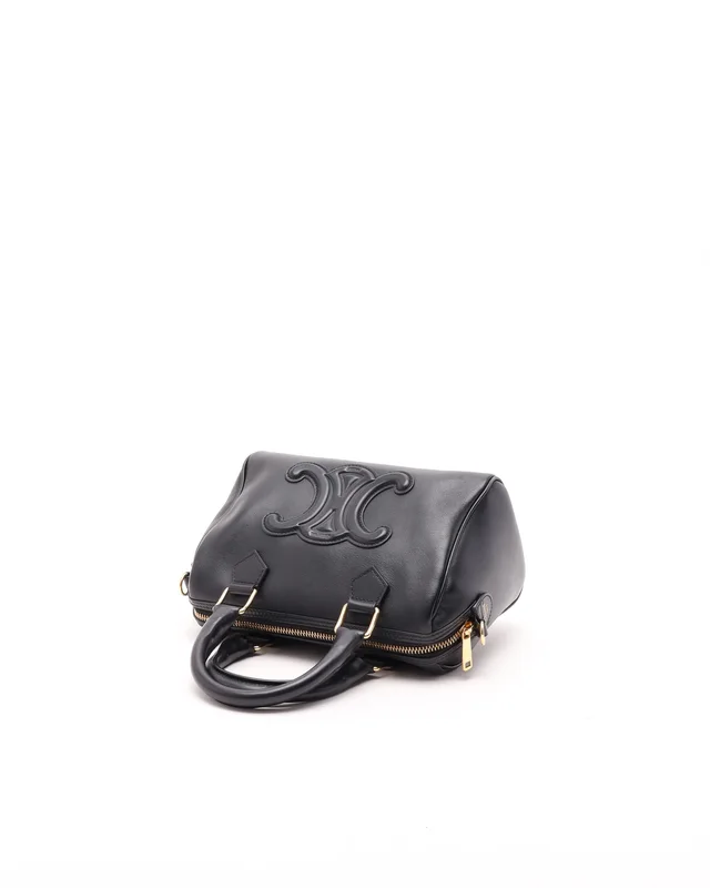 Celine Small Triomphe Cuir Boston Bag in Calfskin from A Retro Tale, photo 5 of 8