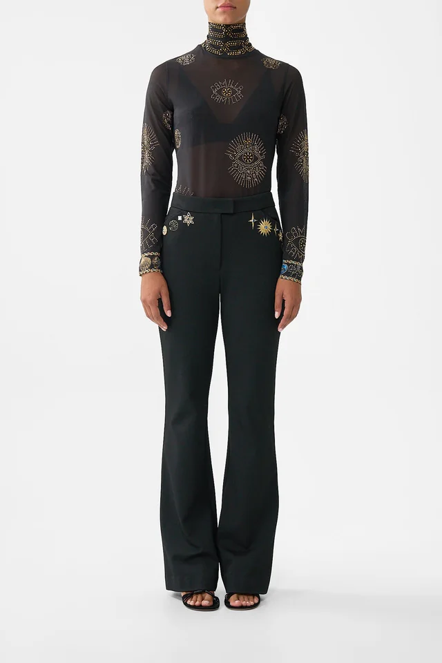 Camilla eBoutique MID RISE FIT AND FLARE TROUSER AMULETS AND ALCHEMY from CAMILLA, photo 1 of 1