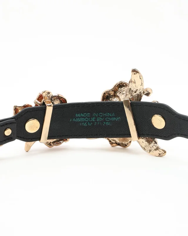 Versace x H&M Floral Bracelet in Leather from A Retro Tale, photo 3 of 5