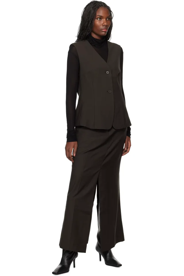 Holzweiler Brown Kiko Maxi Skirt, photo 4 of 4 from SSENSE
