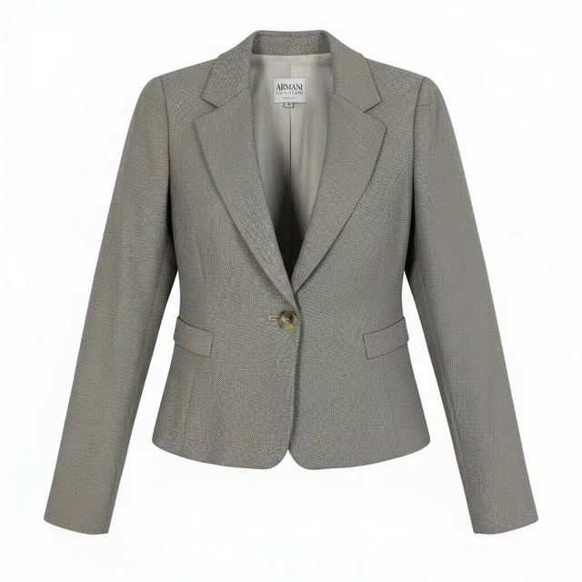 Giorgio Armani Collezioni Wool Silk Jacket in Silk from LuxUness
