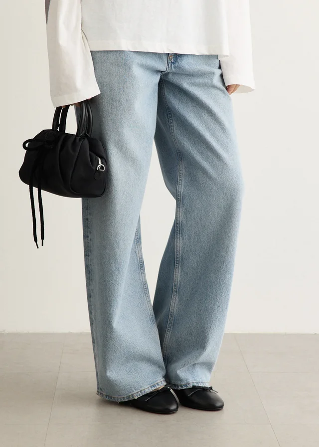 Simone Rocha Mini Gathered Top Handle Bag With Daisy in Black from Incu, photo 1 of 1