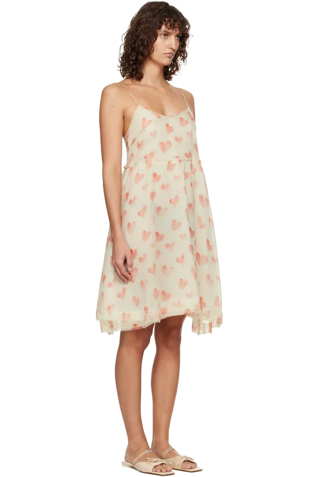 R13 Off-White Strappy Minidress, photo 2 of 4 from SSENSE
