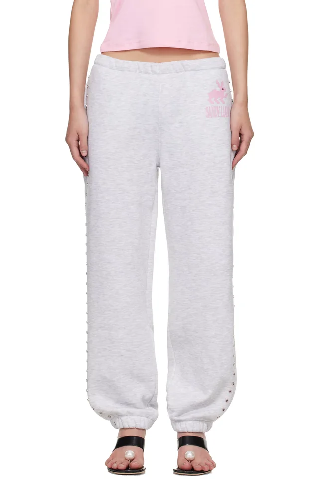 Sandy Liang Gray Lucius Sweatpants, image 1 of 1 from SSENSE