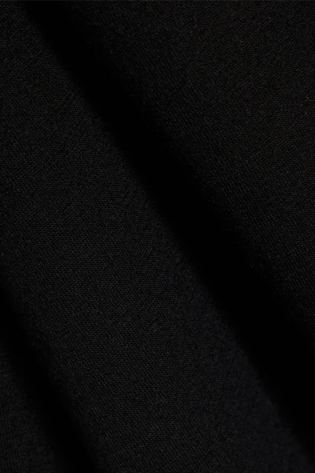Brunello Cucinelli Draped Wool-Blend Jersey Maxi Dress in Black, photo 4 of 4 from THE OUTNET