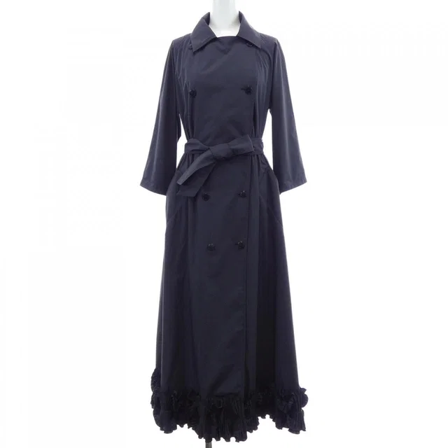 Max Mara Coat Navy in Navy from The Reluxe