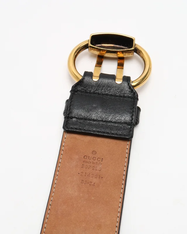 Gucci Studded Belt-Size 85 in Denim from A Retro Tale, photo 4 of 5