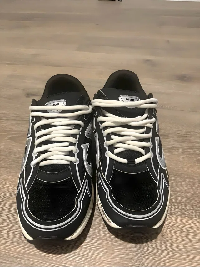 Dior Men’s Black And White Low-Top Sneakers in black|white from Poshmark