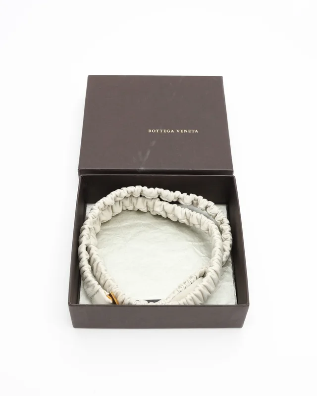 Bottega Veneta Triangle Skinny Leather Waist Belt in Leather from A Retro Tale, photo 5 of 5