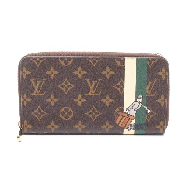 Louis Vuitton Round Wallet Zippy Organizer Vert Canvas in Green Canvas from The Reluxe