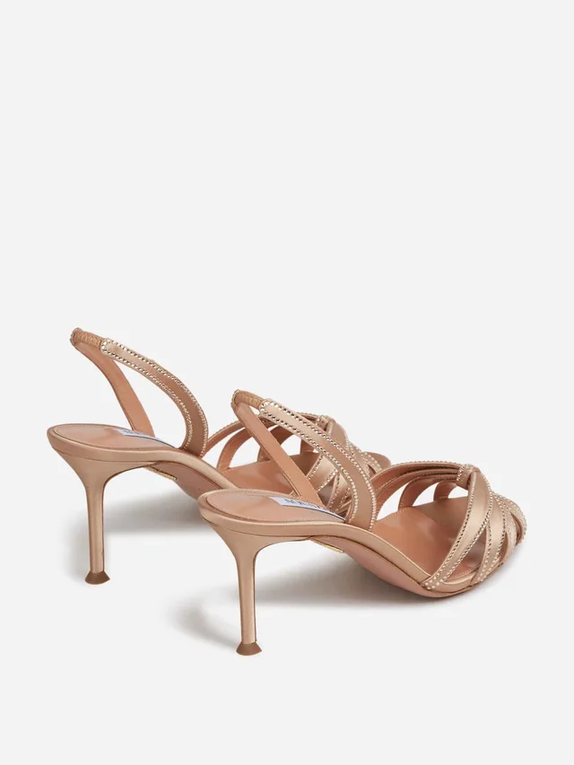 Aquazzura crystal-embellished slingback pumps, photo 3 of 5 from SENSER