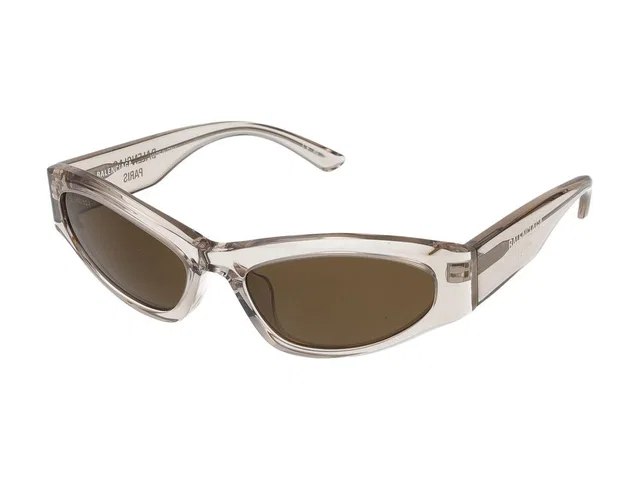 Balenciaga Bb0387s Acetate Cat-Eye Sunglasses — Beige in Beige from HEWI