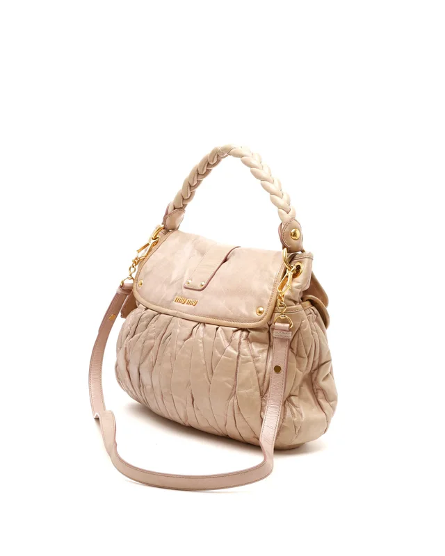 Miu Miu Matelassé Coffer Hobo Bag in Leather from A Retro Tale, photo 3 of 11