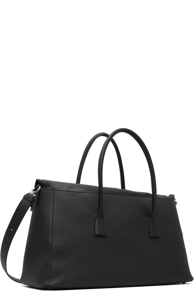 Maison Margiela Black 5AC Travel Bag, photo 3 of 3 from SSENSE