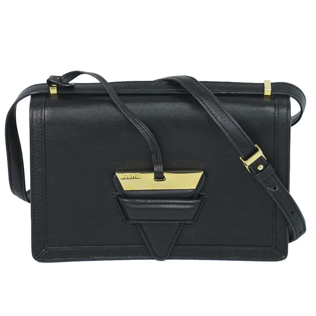 Loewe Barcelona Shoulder Bag Pochette Leather Black in Black Leather from The Reluxe