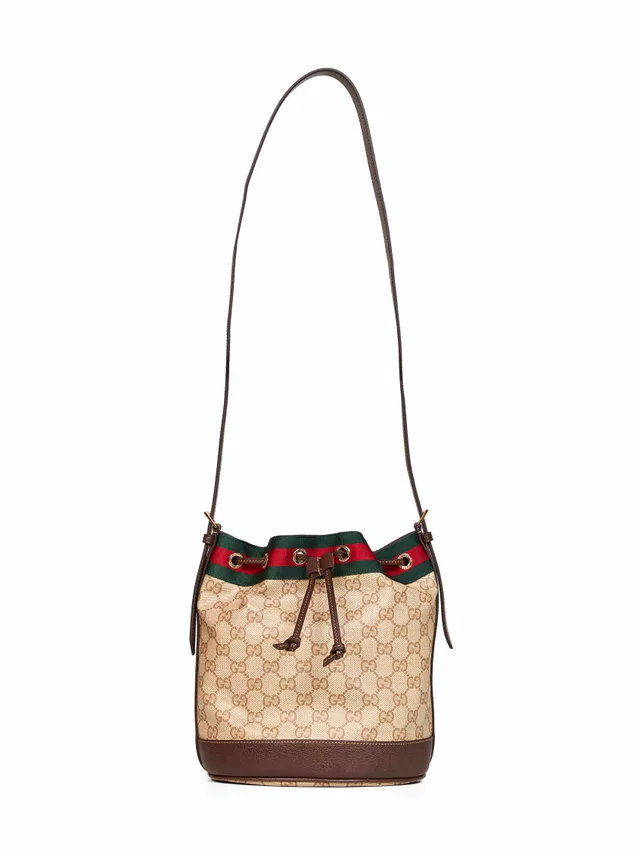 Gucci Venice Bucket Bag — Beige Cotton in Beige Coated canvas from HEWI
