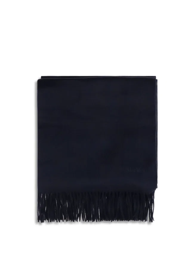 Max Mara Scarf — Black Kashmir/capra Hircus Scarfs in Black Cashmere from HEWI
