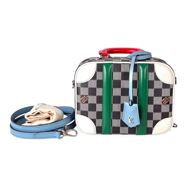 Louis Vuitton Mini Multi Coloured & Damier Valisette Luggage Bag from Luxury Promise