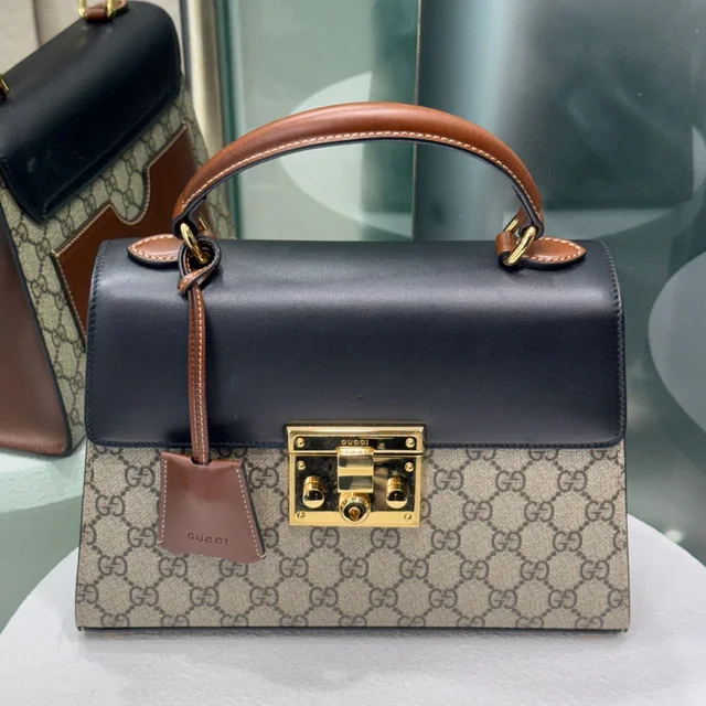 Gucci GG Supreme Top Handle Bag in Canvas from Revivre Luxury Consignment