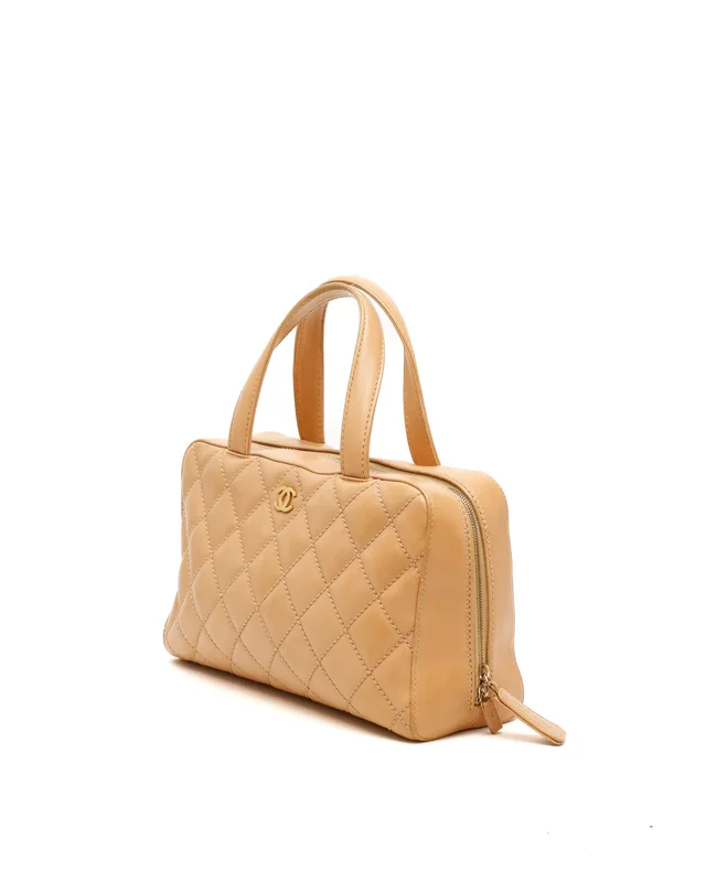Chanel CC Wild Stitch Surpique Bowler Bag in Leather from A Retro Tale, photo 2 of 2