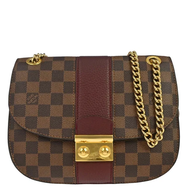 Louis Vuitton 2017 Damier Wight Chain Shoulder Bag N64420 in Canvas from AMORE Vintage Tokyo