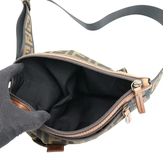 Fendi Zucca Crossbody Bag Brown7VA18700MX7F0VT4 Canvas in Canvas from GALLERY RARE, photo 8 of 14