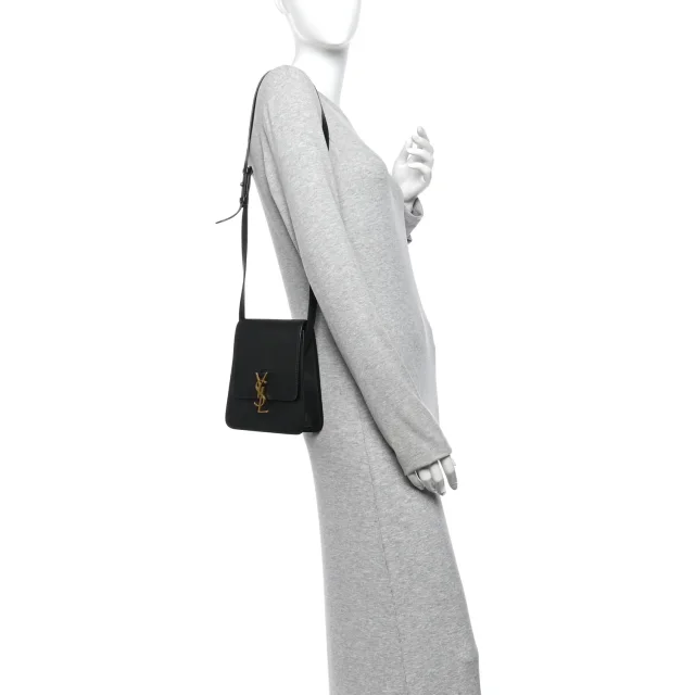 Saint Laurent Smooth Calfskin North South Kaia Satchel Black in Black Calfskin from FASHIONPHILE, photo 2 of 10
