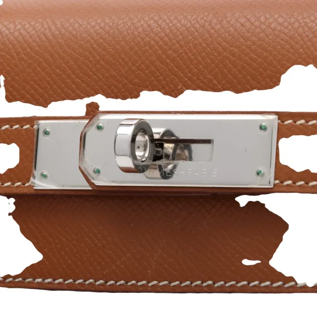 Hermès 2009 Kelly 28 Gold in Gold Epsom leather from VINTAGE QOO TOKYO, photo 14 of 18