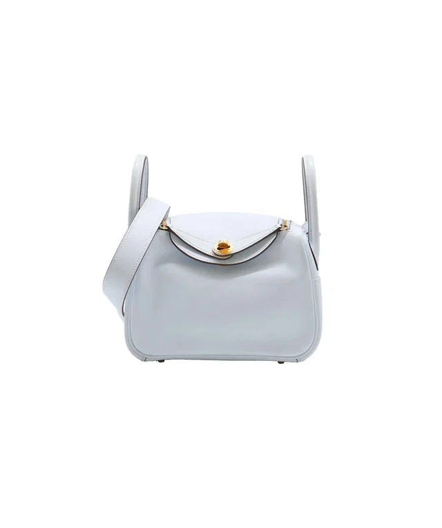 Hermès Mini Lindy Blue Brume Swift GHW #Z SKC1935 YEAR 2021 in Blue Swift leather from Luxury Promise