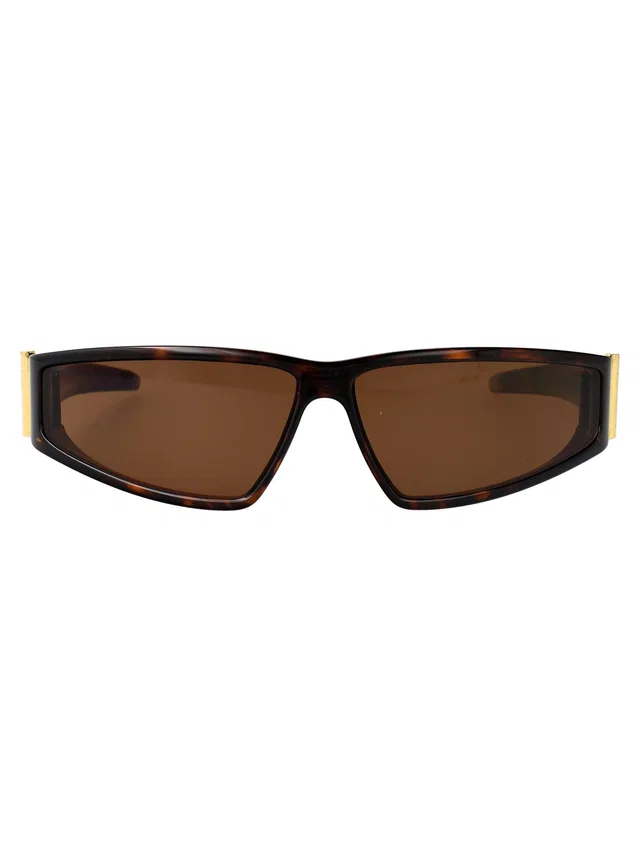 Alexander McQueen Am0490s Sculpted Injected Acetate Sunglasses — Brown in Brown from HEWI
