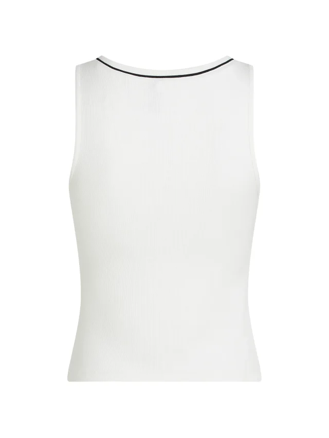 Karl Lagerfeld V-neck signature lounge tank top, photo 2 of 2 from FARFETCH