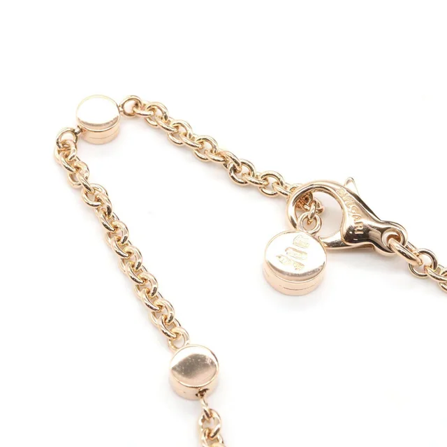Bvlgari Intarsio Au750 Pink Gold Diamond Mother of Pearl Necklace in Pink from LuxUness, photo 2 of 2