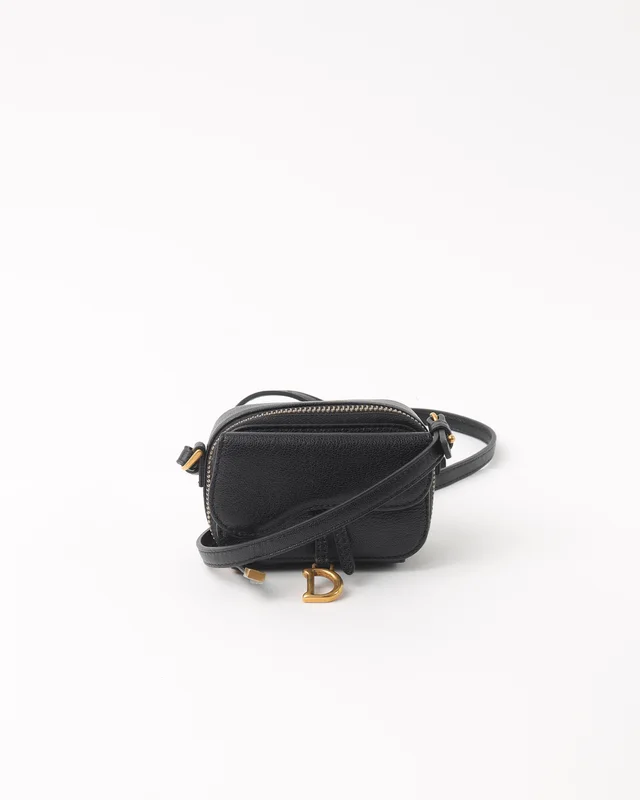 Dior Mini Saddle Strap Pouch in Leather from A Retro Tale, photo 2 of 5