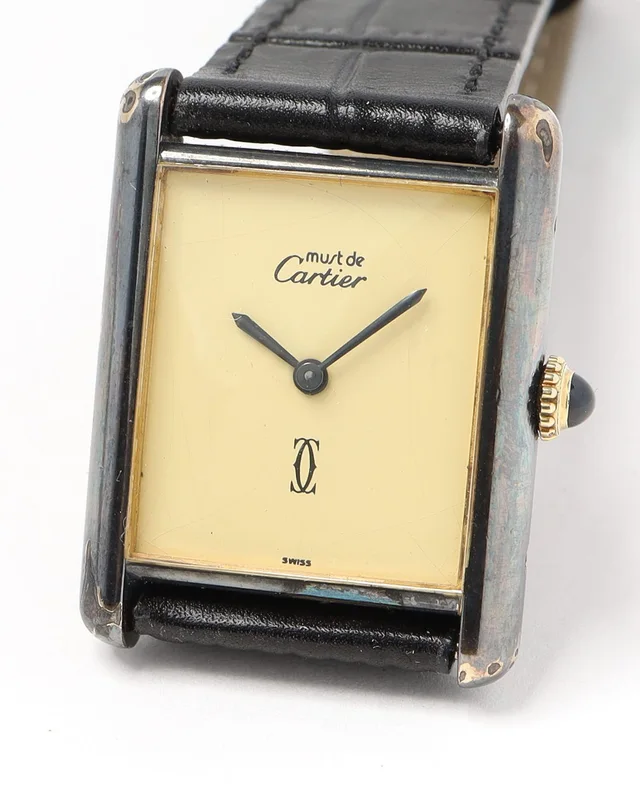 Cartier Tank Vermeil 23mm Manual Watch in Crocodile from A Retro Tale, photo 2 of 2