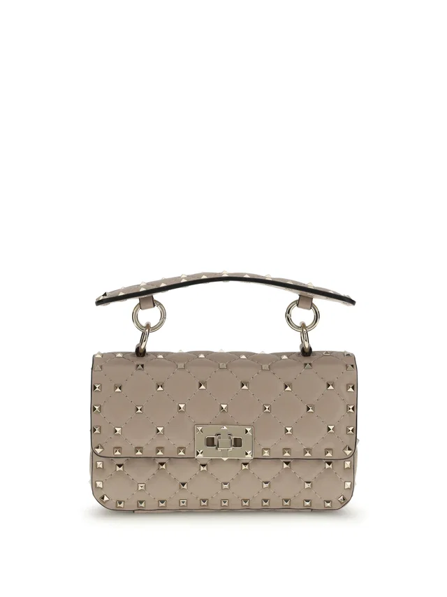Valentino Garavani Shoulder Bag — Beige Calf Leather Bos Taurus in Beige Calfskin from HEWI