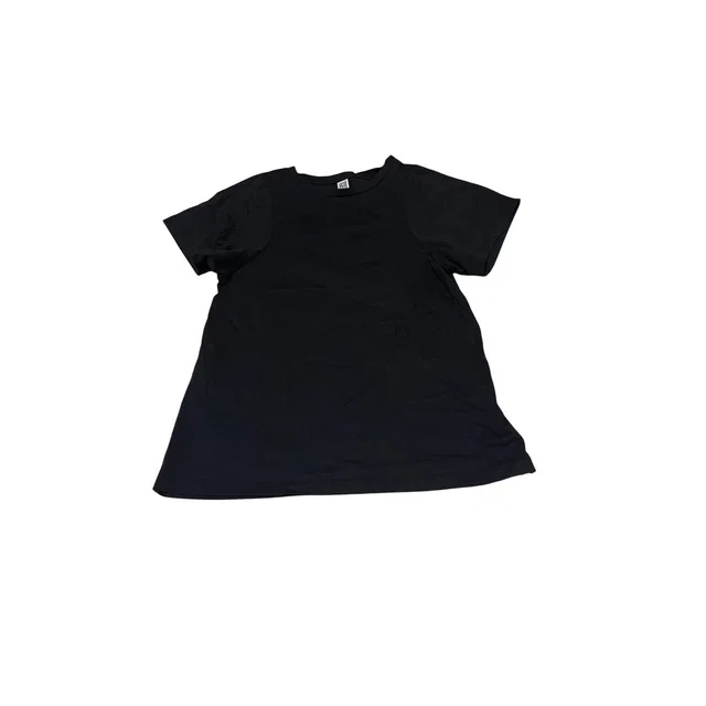 TOTEME Organic Cotton Curved Seam Monogram T-Shirt Tee Womens Size Xs in black from Poshmark