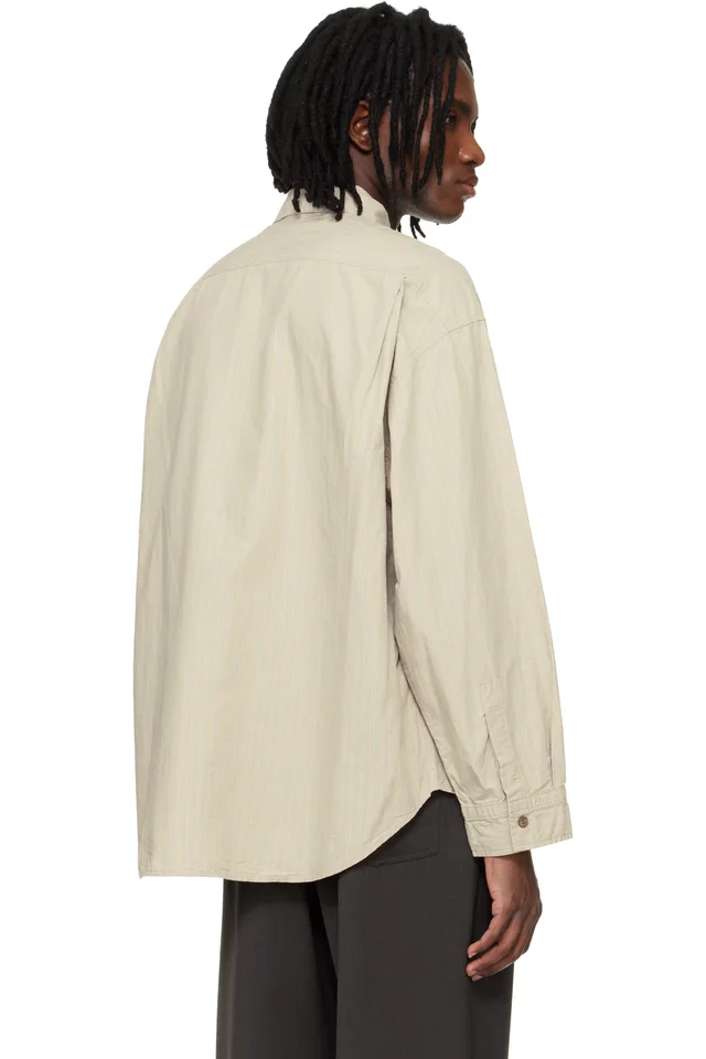 AGOLDE Beige Roy Shirt, photo 3 of 4 from SSENSE
