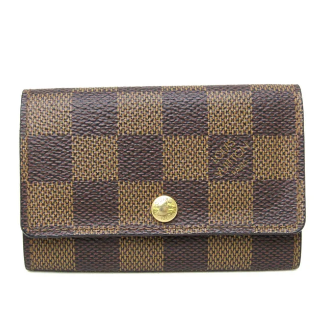 Louis Vuitton Damier Multicles 6 N62630 Men,Women Damier Canvas Key Case Ebene in Brown Damier Canvas from Elady