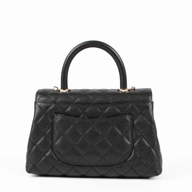 Chanel Black Caviar Small Coco Handle Bag in Black Caviar leather from Labellov, photo 4 of 9