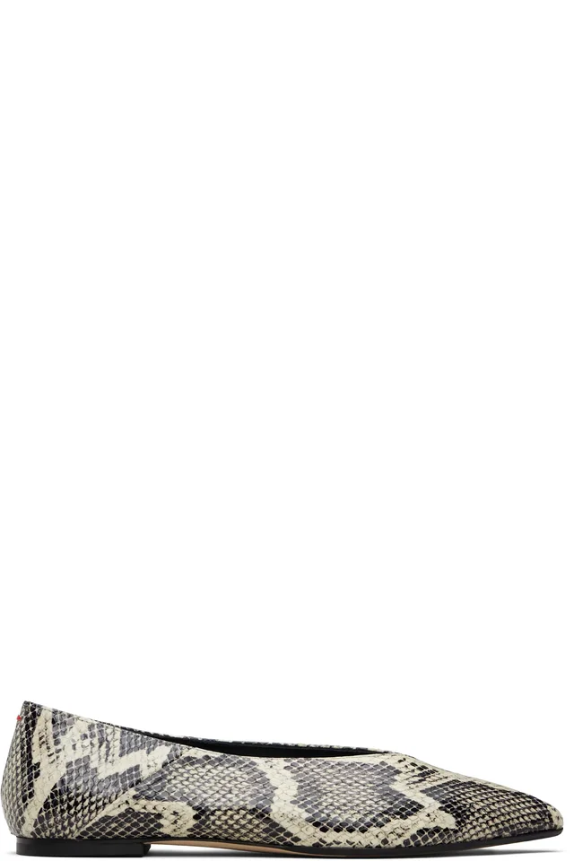 Off White & Black Moa Pointed-Toe Flats, image 1 of 1 from SSENSE