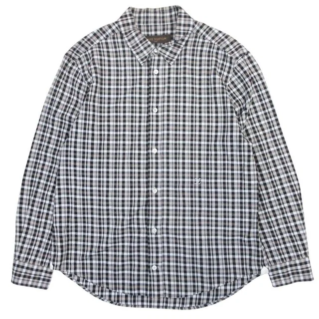 Top To LV Embroidery Cotton Logo XL Gray Second in Grey from The Reluxe