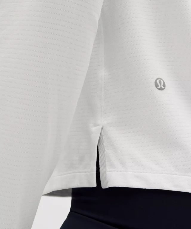 lululemon License to Train Classic-Fit Long-Sleeve Shirt in White/Vapor, photo 6 of 6 from lululemon