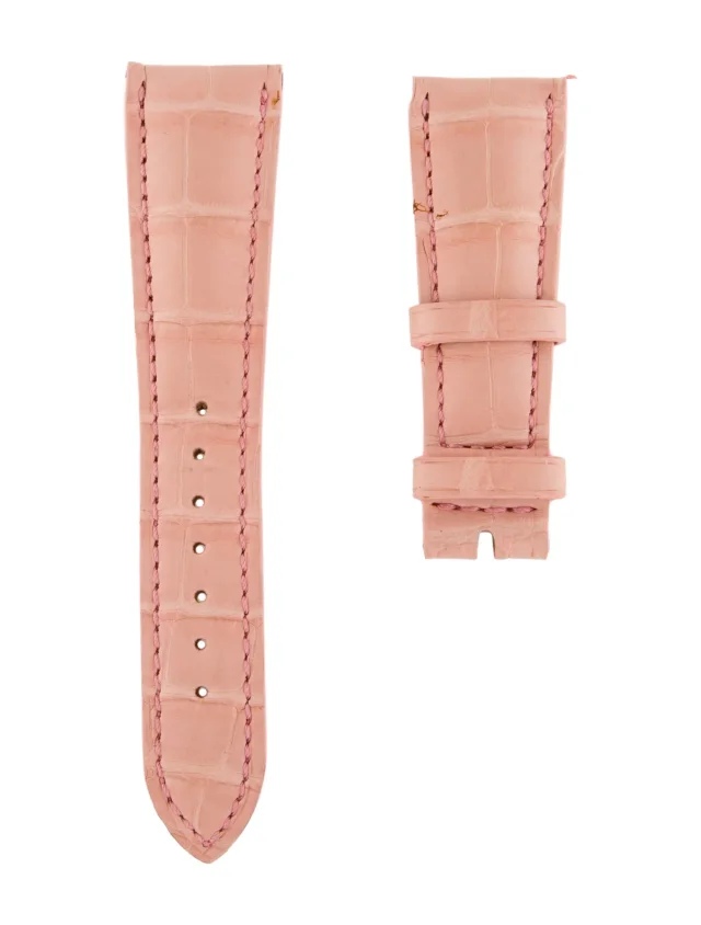 Patek Philippe 21mm x 16mm Alligator Watch Strap in pink Crocodile from The RealReal
